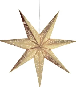 Antique LED-lys papir julestjerne