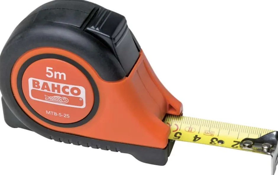 Bahco målebånd 5m 25mm MTB-5-25