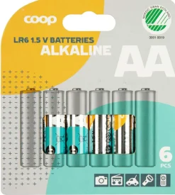 Coop AA-batterier 6pk