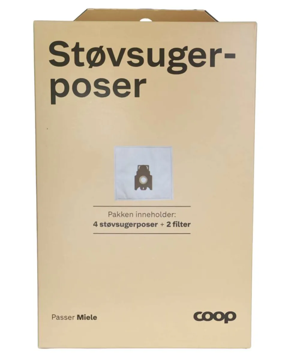 Coop MI støvsugerposer 4-pk til Miele