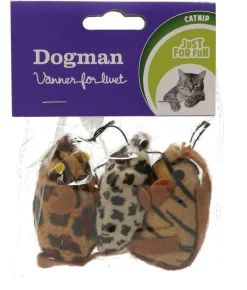 Dogman Safarimus med Catnip 3pk