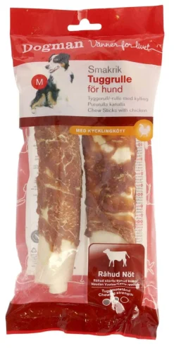 Dogman Smaksrik Tyggerull Kylling 2pk