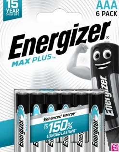 Energizer® Max Plus AAA batterier 6pk