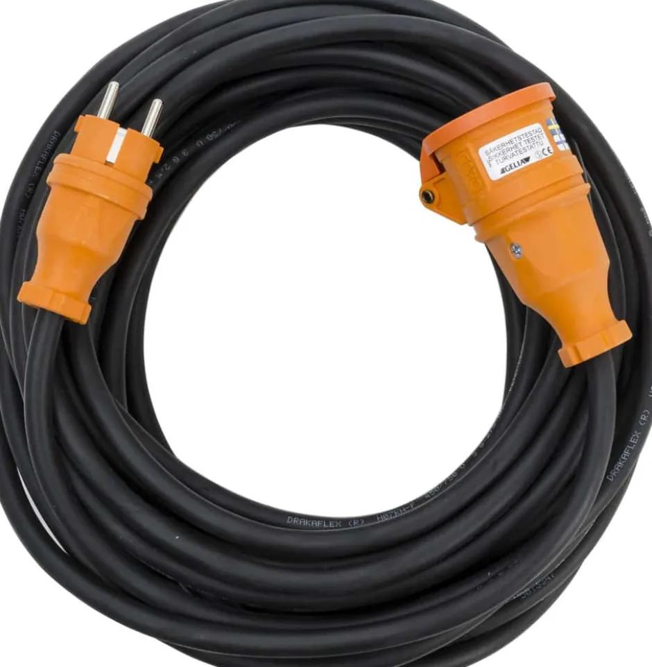 Gelia skjøteledning 2,5 mm² m/jord