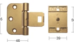 Habo Dørhengsel Snap-In 2465 Epoxy SB 2 stk.
