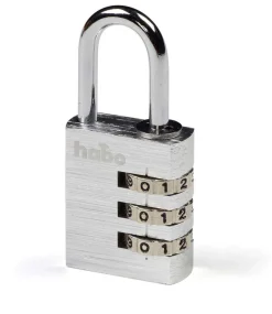 Habo Hengelås med Kode 203-30 Sølv Aluminium