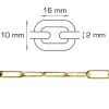 Home>it Pyntekjede messing rundt - 2 meter (2 mm)
