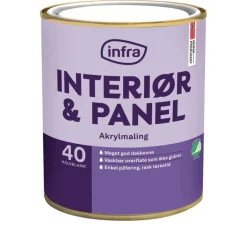 Infra Tre&Panel 40/halvblank interiørmaling