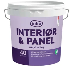 Infra Tre&Panel 40/halvblank interiørmaling