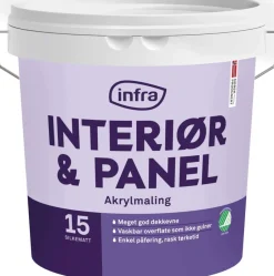 Infra Tre&Panel 15/silkematt interiørmaling