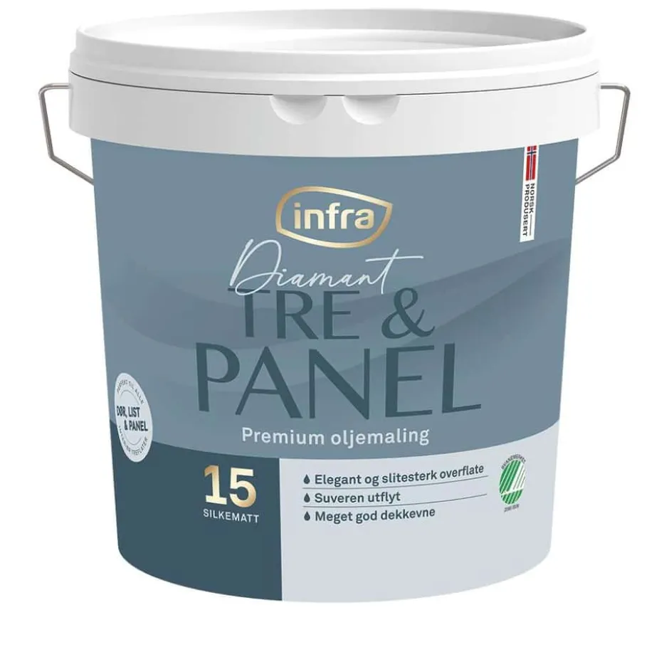 Infra Tre&Panel 15/silkematt interiørmaling