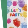 Innbydelseskort ballong 8pk