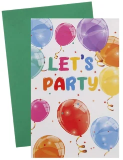 Innbydelseskort ballong 8pk