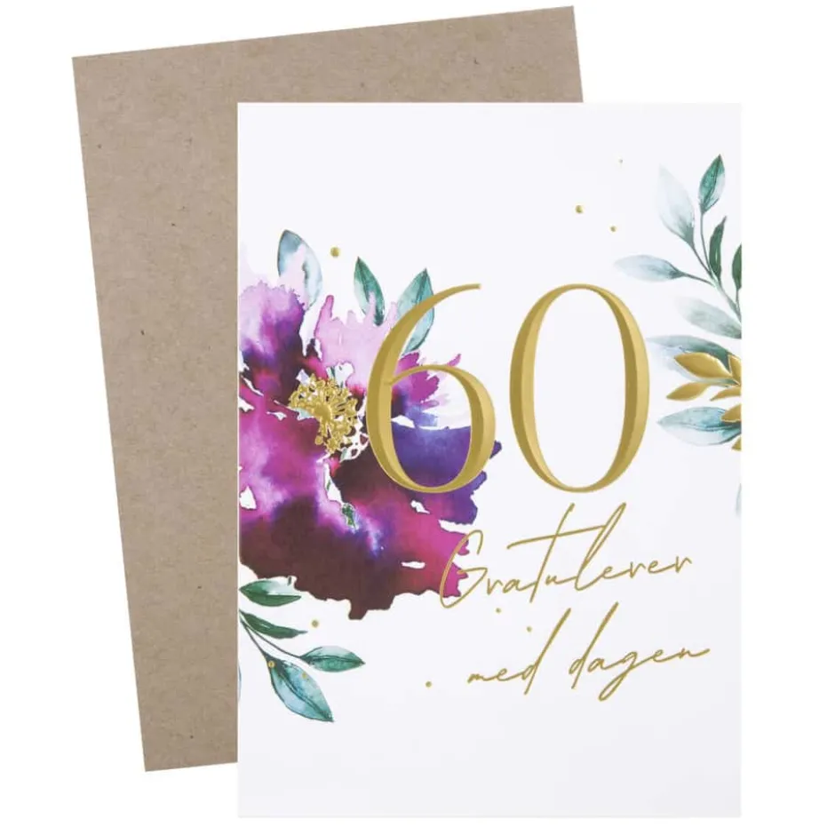 Kort 60 år Gratulerer med dagen
