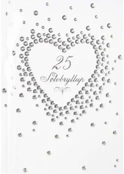 Kort 25 år Sølvbryllup