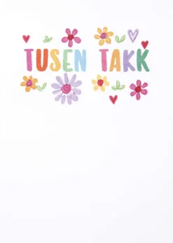 Kort Tusen takk