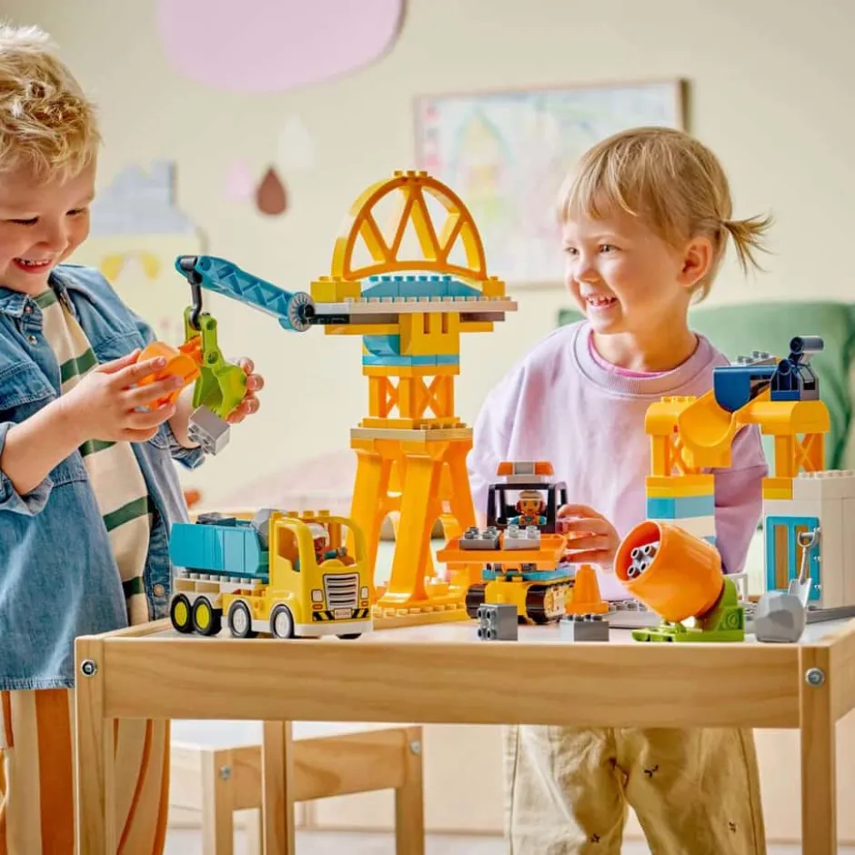 LEGO® DUPLO® Town 3-i-1 Byggeplass med anleggsmaskiner 10476