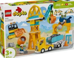 LEGO® DUPLO® Town 3-i-1 Byggeplass med anleggsmaskiner 10476