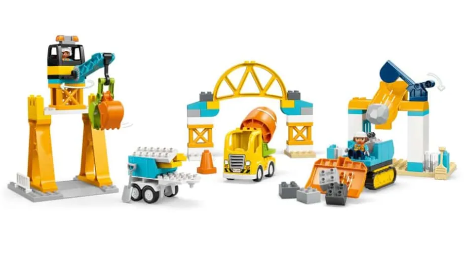 LEGO® DUPLO® Town 3-i-1 Byggeplass med anleggsmaskiner 10476