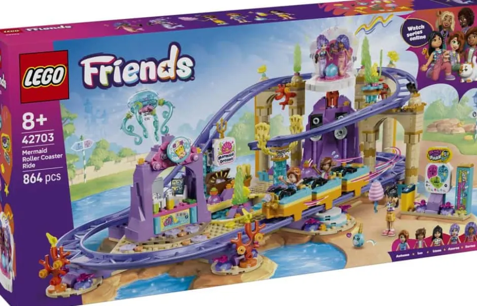 LEGO® Friends Berg-og-dal-bane med havfruetema 42703