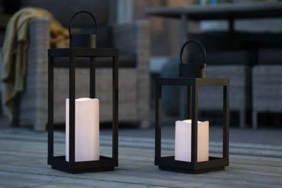 Lykt med integrert LED kubbelys