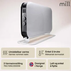 Mill Instant Mec 2000W gulvovn