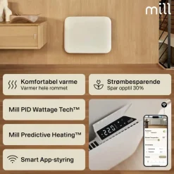 Mill Invisible Smart WiFi Gen 4 400W panelovn