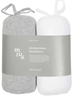 Mjuk formsydd jersylaken 2pk.