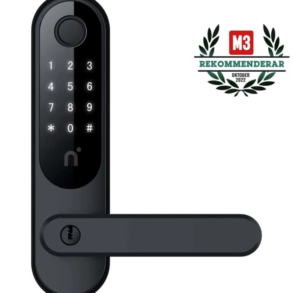 Nimly Touch Pro kode og fingeravtrykkslås