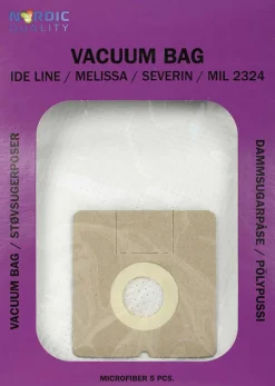 Nordic Quality Vac MIL 2324 Støvsugerposer, 5 stk.