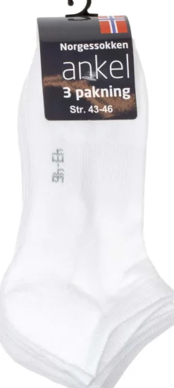 Norgessokken ankelsokker 3-pk unisex