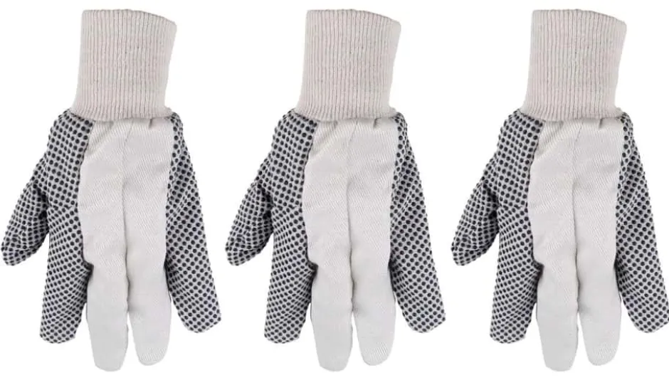 Odle sort/hvit hagehanske 3-pk.