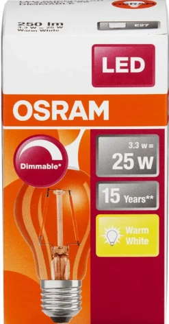 OSRAM LED Retrofit Classic A dimbar pære