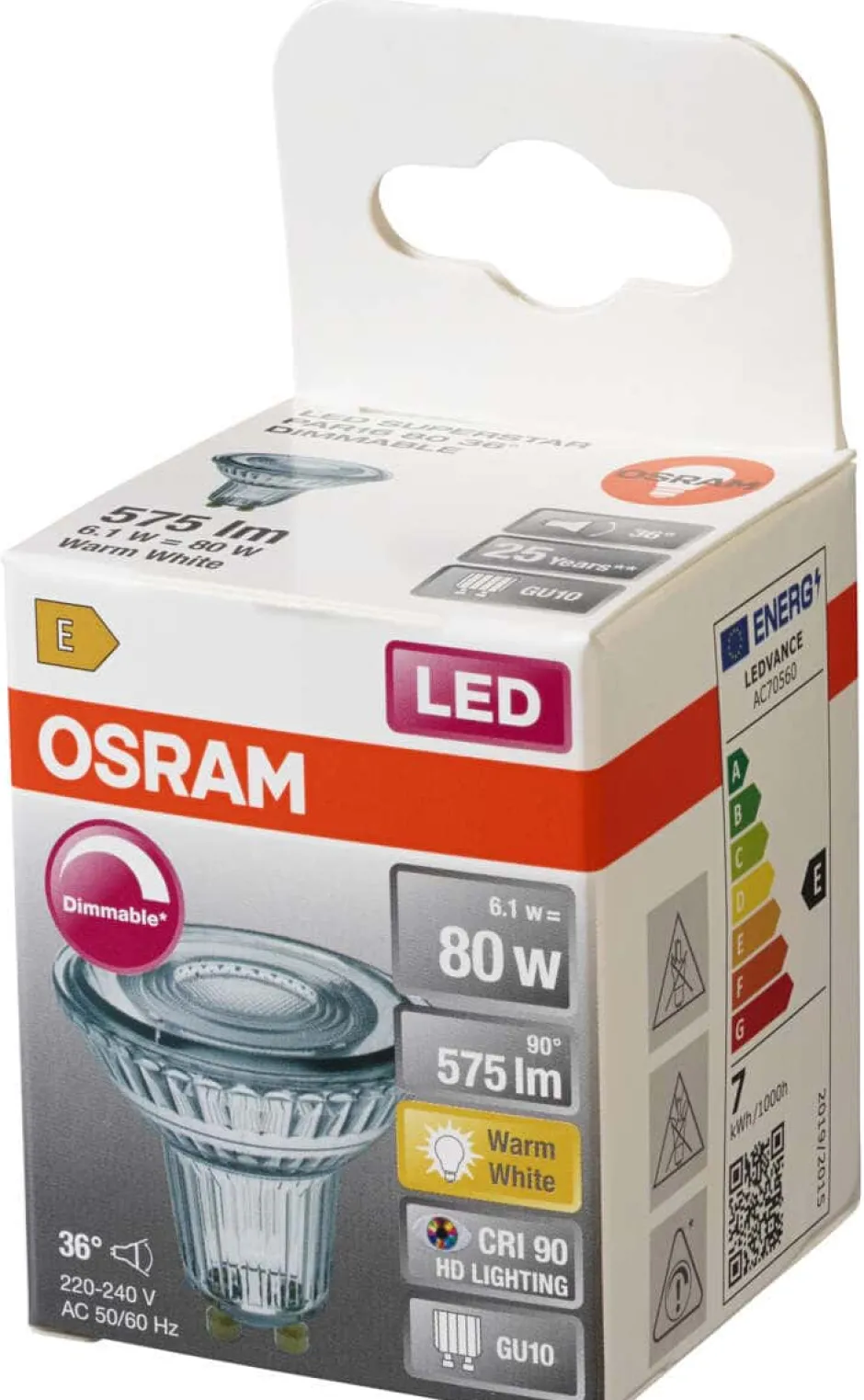 OSRAM LED Superstar PAR16 spotpære
