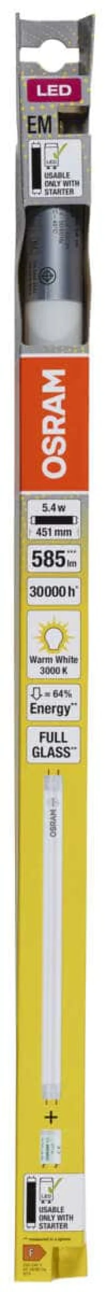 OSRAM LED TUBE T8 15 EM 438 mm 5.4W 830