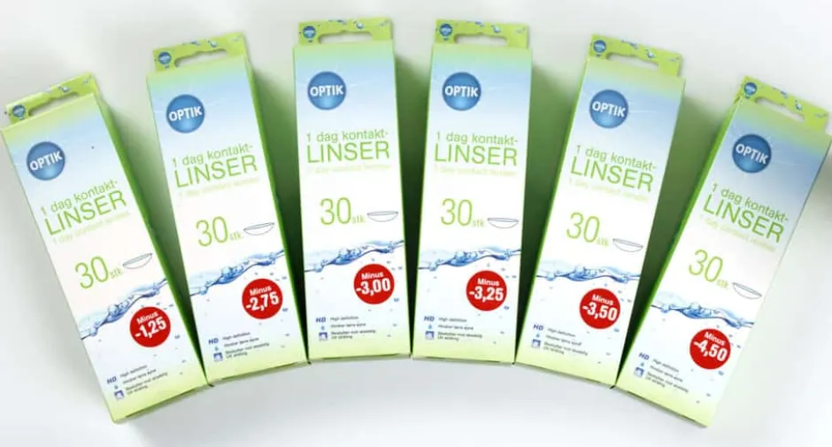 30-pakk hverdagslinser styrke -3