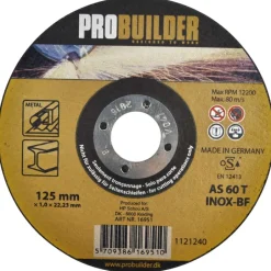 Probuilder kappskive stål 125MM