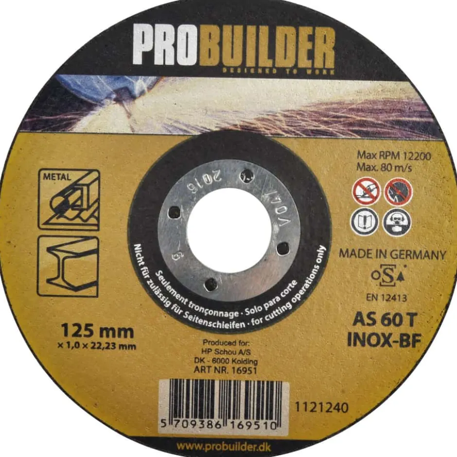 Probuilder kappskive stål 125MM