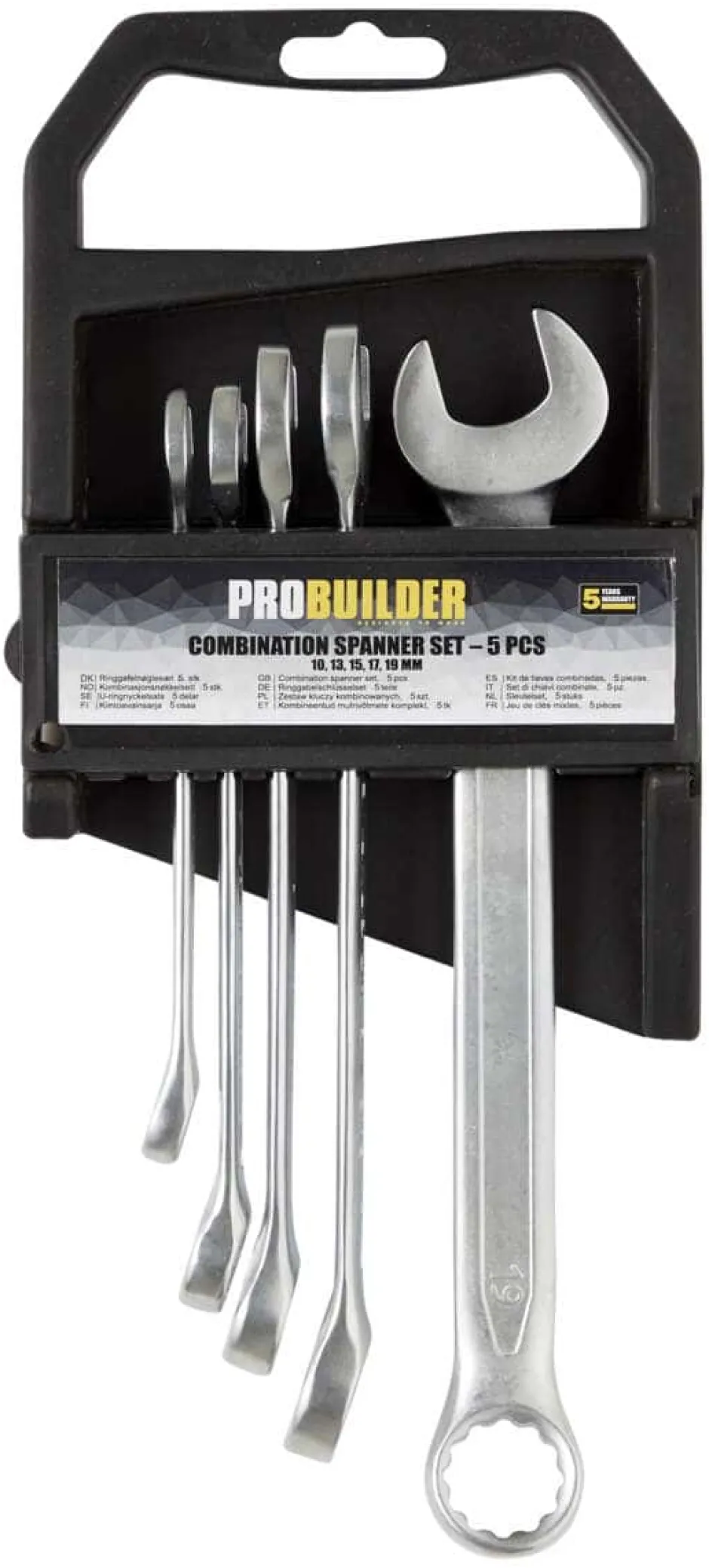 Probuilder kombinasjonsnøkkelsett 5 deler