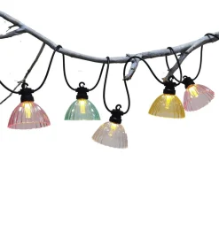 Solcelle LED lyslenke m/skjerm