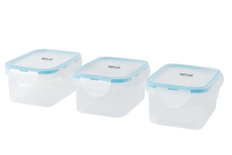 SPiiS Mo matoppbevaringsbokser 3pk