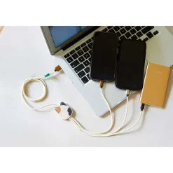 Squishmallows® 3-i-1 USB-C/Micro/Lightning ladekabel