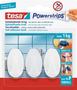 tesa® Powerstrips small oval krok 3-pk