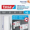 tesa® Powerstrips tapet og gips 1 kg selvklebende limstrimler 6-pk