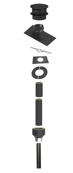 Tolmer Vision 3,5 m stålpipe for papp/shingel tak