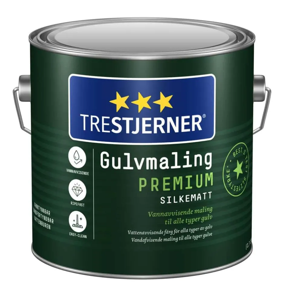 TreStjerner 15/silkematt Premium gulvmaling