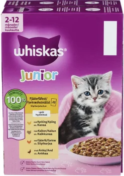 Whiskas Junior Fjærkre 1020g