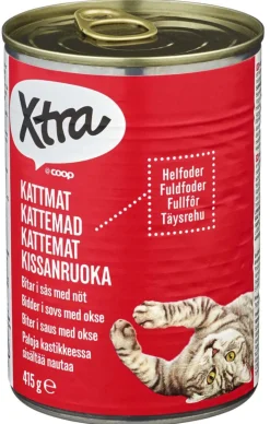 Xtra Kattemat med Okse 415g